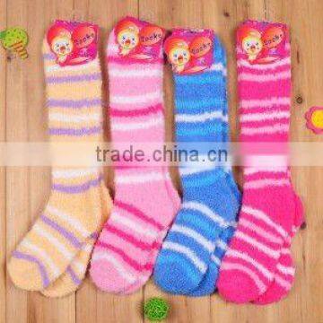 children microfiber stripy socks