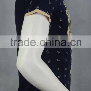 Fashion Design 100% Cotton V-neck Man Polo T-shirt, OEM Factory in ZhongShan GuangDong photo-3