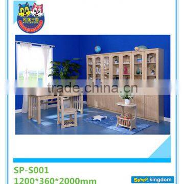 New Arrival Popular and Custom Commercial Bookshelves for Library Bookcase With Glass Door on Sale#SP-S001A