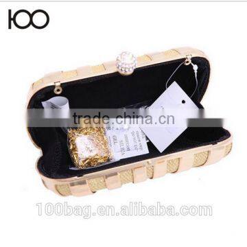 Gold Clutch Bags Sun Style Luxury Metallic Evening Bag Woman Party Clutches Elegant Bridesmaid Handbag Shell Stripe Purse photo-5