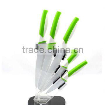 5pcs Non-stick with TPR Handle carving knife