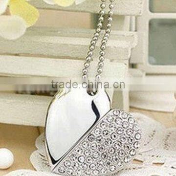 Promotion OBOE crystal heart flash memory usb stick                        
                                                Quality Choice