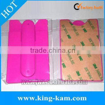 Promotion Gift Custom Logo 3M Adhesive Sticky Silicone Phone Card Holder photo-6