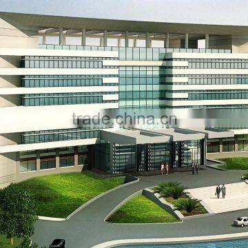 Glazed Aluminum Curtain Wall With All Accessories