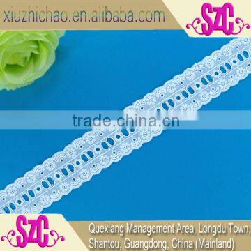 factory design thick white cotton lace