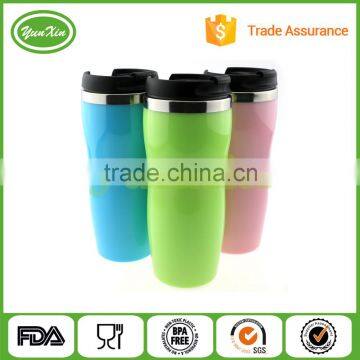 2016 Eco-Friendly Promotional Double Wall Travel Mug With Leakproof Design Lid photo-2
