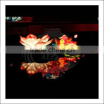 in Water Floating Lotus Lantern photo-2