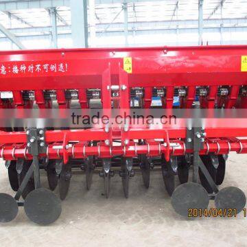 Tractor mounted wheat seeder with fertilizer seed drill