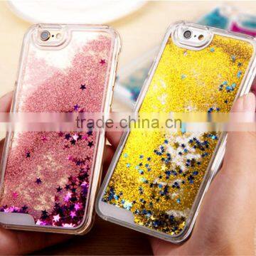 Glitter Bling Stars Liquid Novelty Colourful Tpu Phone Case For Apple Iphone 6 6s Plus photo-5