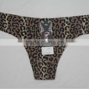 2014 Seamless Leopard Print Mature Womens Sexy Thong Panties