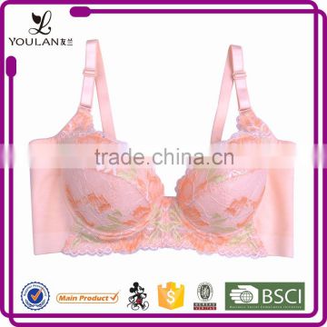 Customized LOGO Breathable Women Padded Hot Sell Sexy Madam Bra Underwear