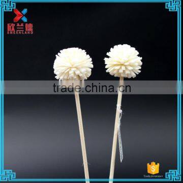 factory supply 3cm cedar hand white sola wood flower with stick diffuser assurance scented artificial