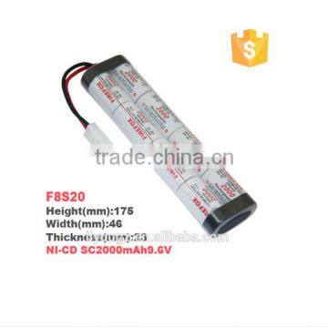 best price!!! FireFox high Power SC 9.6v 2000mah NI-CD Battery rechargeable battery