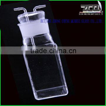 Customer designed quartz glass laboratory flask