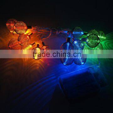 Battery Powered 2M 20LED RGB String Lights, Clear Cable Bedroom Decoration, Wedding, Party Indoor,Girl Birthday Gift