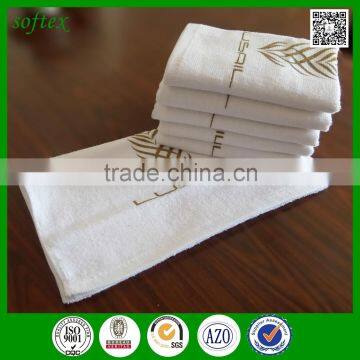 advertising promotional 60g 100% cotton white towel logo print