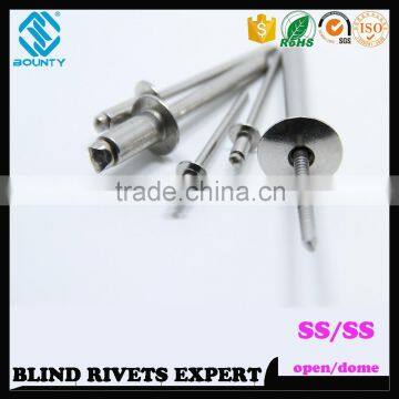 OPEN TYPE 304 STAINLESS STEEL POP RIVETS