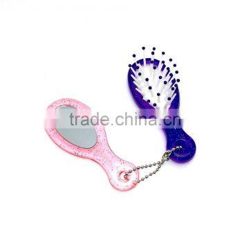 hair brush with mirror set,hair comb with mirror