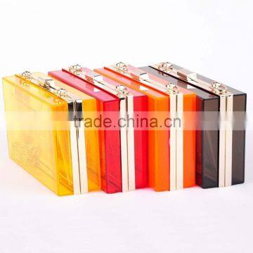 2015 hot sale bag and fashion acrylic clutch bag