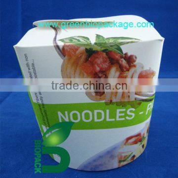 Chinese noodle packaging paper box, take away paper food lunch box