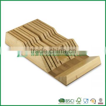 Fuboo Bamboo in-drawer Knife block tray