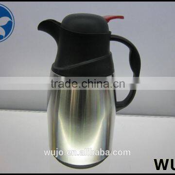 Thermos stainless steel body, glass refill water pot, 700ml 1000ml beautiful Vacuum flask