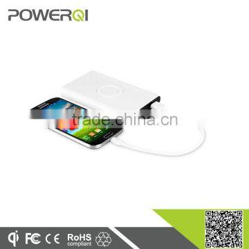 7000mAh Portable Wireless Charger With Receiver Desktop Wireless Charging Pad for Galaxy S7 and S7 Edge(T-810)