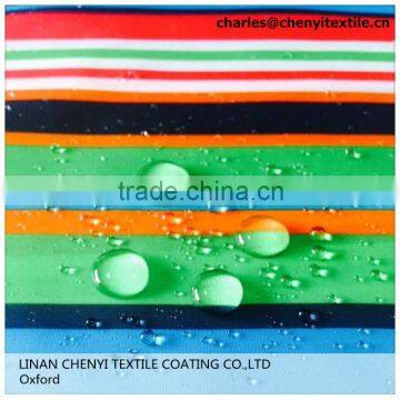 150D 100% Polyester pu Coating Oxford Fabric