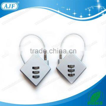 AJF Newest Cable Travel Luggage Silver Padlock photo-2