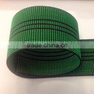 elastic webbing wih 3 black lines-furniture sofa webbing