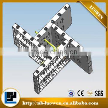 Reusable plastic formwork for concrete construction