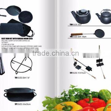 Factory Sale Full Size Dutch Oven Pre-Seasoned Cast Iron Dutch Oven photo-5