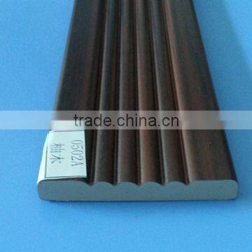 PVC panel wooden skirting manufactures use Hot compress