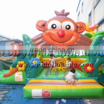 inflatable monkey bouncer/combo jumper