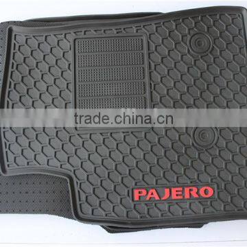 High quality car floor mats factory, black car mats for MITSUBISHI PAJERO