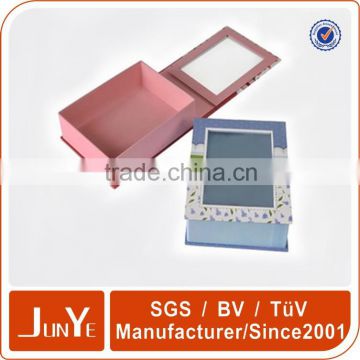 Luxury gift perfume paper boxes with pvc window