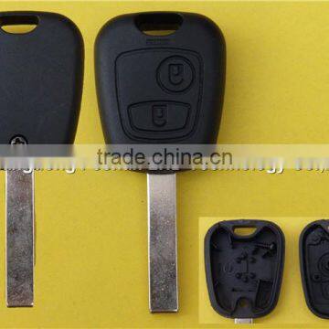 Best price Peugeot 307 remote key for Peugeot 2 button car key shell cover case no logo