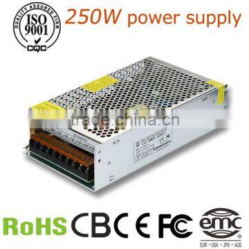 250w power supply switching Alum case, ac dc switch mode power supply 24vdc