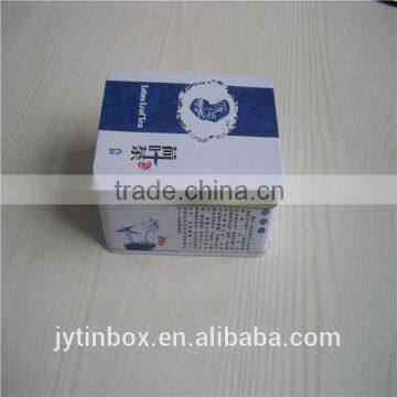 wholesale recyclable feature packing box rectangular tea tin cans