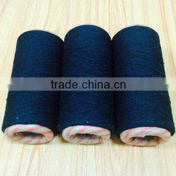 10s recycled black color glove yarn