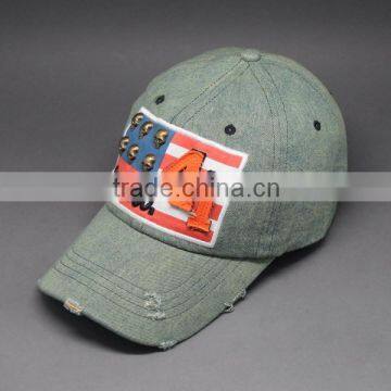 FASHION COTTON TWILL WASHED CAPS WITH BROKEN BRIM