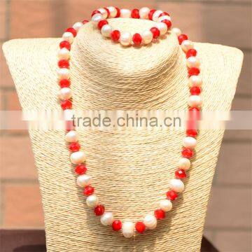 Latest Design Wholesale 2015 Classical Pearl Jewelry Set photo-3
