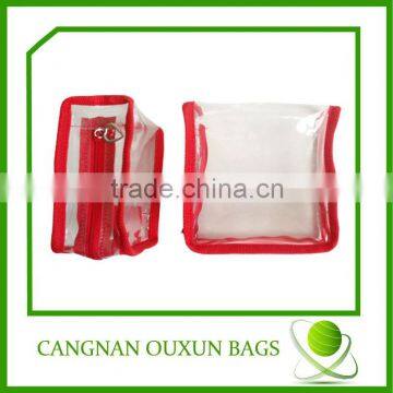 Wholesale clear vinyl pvc zipper bags