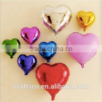 Various size heart shape foil balloon for wedding decoration