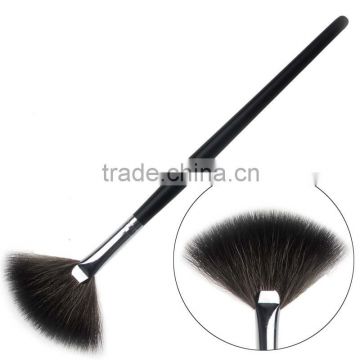 fan brush black wood handle raccoon hair powder brush makeup brush