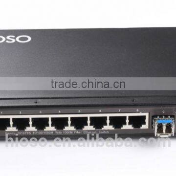 HiOSO 8GE TX+ 2GE SFP 10 ports 1000M Ethernet Switch