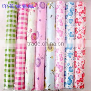 custom printed crepe wrapping paper