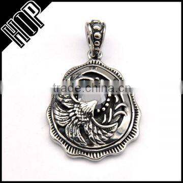 Best selling fashion stainless steel vintage peacock pendant