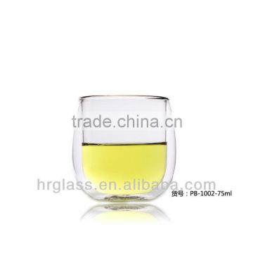 Double-wall Insulated Beer Glass cup, high quality Double Wall Glass drinking Cup,