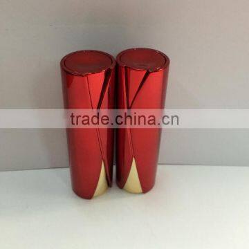 black lipstick tubes red and golden lipstick tube round luxurry lipstick tube manufacturer